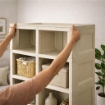 SCAFFALE 5 MODULI ANGORA 79X42,5X203 CM CON 2 PUNTALI – LIBRERIA VERTICALE ORGANIZZAZIONE CASA PER ZONA LIVING E STUDIO