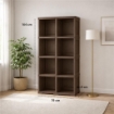 SCAFFALE 4 MODULI WENGÉ 79X42,5X164 CM CON 2 PUNTALI – LIBRERIA ALTA SALVASPAZIO PER ZONA LIVING E STUDIO