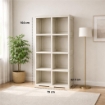 SCAFFALE 4 MODULI ANGORA 79X42,5X164 CM CON 2 PUNTALI – LIBRERIA ALTA SALVASPAZIO PER ZONA LIVING E STUDIO