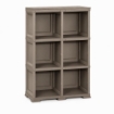 SCAFFALE 3 MODULI WENGÉ 79X42,5X125 CM – LIBRERIA VERTICALE SALVASPAZIO PER ZONA LIVING E STUDIO