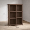 SCAFFALE 3 MODULI WENGÉ 79X42,5X125 CM – LIBRERIA VERTICALE SALVASPAZIO PER ZONA LIVING E STUDIO