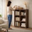 SCAFFALE 3 MODULI WENGÉ 79X42,5X125 CM – LIBRERIA VERTICALE SALVASPAZIO PER ZONA LIVING E STUDIO