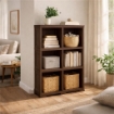 SCAFFALE 3 MODULI WENGÉ 79X42,5X125 CM – LIBRERIA VERTICALE SALVASPAZIO PER ZONA LIVING E STUDIO