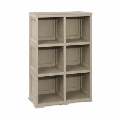 SCAFFALE 3 MODULI TALPA 79X42,5X125 CM – LIBRERIA A VISTA SENZA ANTE PER ZONA LIVING E STUDIO