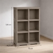 SCAFFALE 3 MODULI TALPA 79X42,5X125 CM – LIBRERIA A VISTA SENZA ANTE PER ZONA LIVING E STUDIO