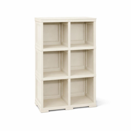 SCAFFALE 3 MODULI ANGORA 79X42,5X125 CM – LIBRERIA A VISTA SENZA ANTE PER ZONA LIVING E STUDIO