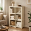 SCAFFALE 3 MODULI ANGORA 79X42,5X125 CM – LIBRERIA A VISTA SENZA ANTE PER ZONA LIVING E STUDIO
