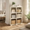 SCAFFALE 3 MODULI ANGORA 79X42,5X125 CM – LIBRERIA A VISTA SENZA ANTE PER ZONA LIVING E STUDIO