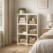 SCAFFALE 3 MODULI ANGORA 79X42,5X125 CM – LIBRERIA A VISTA SENZA ANTE PER ZONA LIVING E STUDIO