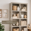 SCAFFALE 5 MODULI TALPA 79X42,5X203 CM CON 2 PUNTALI – LIBRERIA ALTA CONTENITORE PER ZONA GIORNO E STUDIO