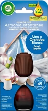 DEO AIR WICK AMPOLLA RICARICA PER DIFFUSORE CON OLI ESSENZIALI  20ML LINO E ORCHIDEA BIANCA