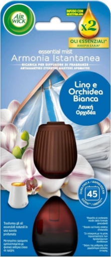 DEO AIR WICK AMPOLLA RICARICA PER DIFFUSORE CON OLI ESSENZIALI  20ML LINO E ORCHIDEA BIANCA