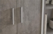 ARMADIO DA ARREDO IN LEGNO CON 2 ANTE E 2  CASSETTI DIMENSIONI 182X71X41 CM, COLORE OSSIDO BIANCO E CEMENTO