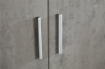 MOBILE DA ARREDO IN LEGNO CON 4 ANTE 161X108X41 CM COLORE CEMENTO