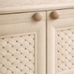 ARMADIO BASSO EFFETTO LEGNO ANGORA 79X43X46 CM CON ANTA TRAFORATA, MOBILE TV E CONTENITORE PER VERANDA E BALCONE COPERTO