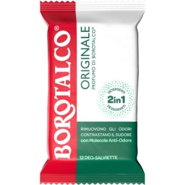 BOROTALCO DEO-SALVIETTE ORIGINALE PROFUMO BOROTALCO 2IN1 - 12PZ