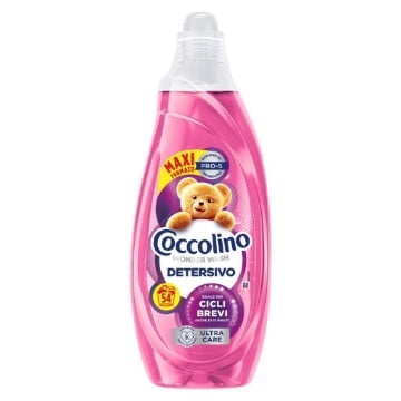 COCCOLINO WONDER WASH DETERSIVO LIQUIDO BUCATO LAVATRICE ULTRA CARE 54 LAVAGGI, MAXI FORMATO 2160ML