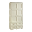 ARMADIO MULTIUSO IN RESINA 79X42.5X164 CM 2 ANTE 4 CASSETTI CON RIPIANI INTERNI BEIGE, MOBILE ALTO INTERNO ESTERNO