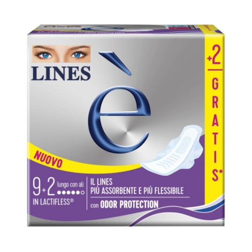 LINES È LUNGO CON ALI 9+2 ASSORBENTI – ALTA ASSORBENZA E VESTIBILITÀ SICURA