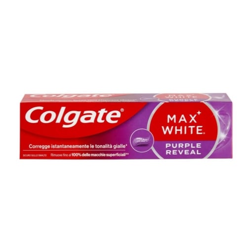 COLGATE MAX WHITE PURPLE REVEAL DENTIFRICIO 75 ML – SBIANCANTE EFFETTO ISTANTANEO