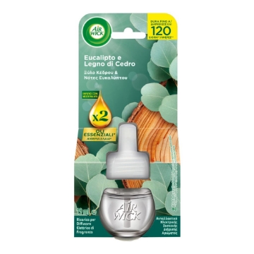 AIR WICK RICARICA PROFUMATORE ELETTRICO EUCALIPTO E CEDRO – FRAGRANZA FRESCA E NATURALE