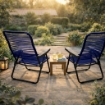 MAURY'S SEDIA CORODNATA IN PVC E 5 POSIZIONI, COLORE BLU