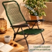 MAURY'S SEDIA CORODNATA IN PVC E 5 POSIZIONI, COLORE VERDE