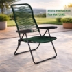 MAURY'S SEDIA CORODNATA IN PVC E 5 POSIZIONI, COLORE VERDE