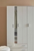 ARMADIO DA ARREDO IN LEGNO CON 3 ANTE 2 CASSETTI DIMENSIONI 182X115X52 CM, COLORE EUCALIPTO