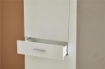 ARMADIO DA ARREDO CON PIEDINI IN LEGNO CON 3 ANTE 1 CASSETTO 178X77X34 CM, COLORE BIANCO