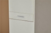 ARMADIO DA ARREDO CON PIEDINI IN LEGNO CON 3 ANTE 1 CASSETTO 178X77X34 CM, COLORE BIANCO