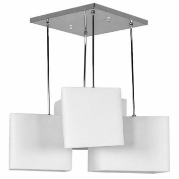 LAMPADARIO A ASOFFITTO CON  4 LUCI BIANCHE 64 CM. DIMENSIONI 7 2 X 68 H 63