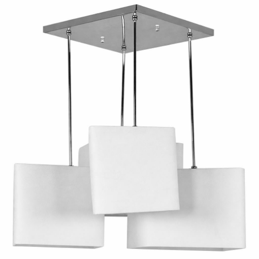 LAMPADARIO A ASOFFITTO CON  4 LUCI BIANCHE 64 CM. DIMENSIONI 7 2 X 68 H 63