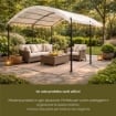 GAZEBO TUNNEL DA ESTERNO IDEALE PER IL GIARDINO 3X4 METRI CON DESIGN ELEGANTE 