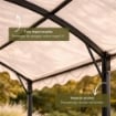 GAZEBO TUNNEL DA ESTERNO IDEALE PER IL GIARDINO 3X4 METRI CON DESIGN ELEGANTE 