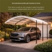 GAZEBO TUNNEL DA ESTERNO IDEALE PER IL GIARDINO 3X4 METRI CON DESIGN ELEGANTE 