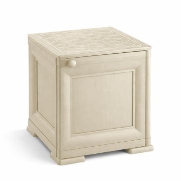 MOBILE 1 ANTA ANGORA 40X43X46 CM IN RESINA CON EFFETTO LEGNO – MOBILETTO PORTAOGGETTI SALVASPAZIO PER ZONA LIVING E INGRESSO