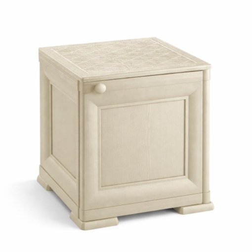 MOBILE 1 ANTA ANGORA 40X43X46 CM IN RESINA CON EFFETTO LEGNO – MOBILETTO PORTAOGGETTI SALVASPAZIO PER ZONA LIVING E INGRESSO