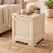 MOBILE 1 ANTA ANGORA 40X43X46 CM IN RESINA CON EFFETTO LEGNO – MOBILETTO PORTAOGGETTI SALVASPAZIO PER ZONA LIVING E INGRESSO