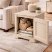 MOBILE 1 ANTA ANGORA 40X43X46 CM IN RESINA CON EFFETTO LEGNO – MOBILETTO PORTAOGGETTI SALVASPAZIO PER ZONA LIVING E INGRESSO
