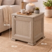 MOBILE 1 MODULO TALPA 40X43X46 CM CON ANTA EFFETTO LEGNO – CONTENITORE COMPATTO SALVASPAZIO PER ZONA LIVING E INGRESS