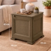 MOBILE 1 MODULO WENGÉ 40X43X46 CM CON ANTA FINITURA LEGNO – CONTENITORE COMPATTO SALVASPAZIO PER ZONA LIVING E INGRESSO