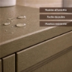 MOBILE 1 MODULO WENGÉ 40X43X46 CM CON ANTA FINITURA LEGNO – CONTENITORE COMPATTO SALVASPAZIO PER ZONA LIVING E INGRESSO