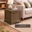 MOBILE 1 MODULO WENGÉ 40X43X46 CM CON ANTA FINITURA LEGNO – CONTENITORE COMPATTO SALVASPAZIO PER ZONA LIVING E INGRESSO