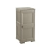 MOBILE 2 MODULI TALPA 40X43X85,5 CM IN RESINA CON ANTE EFFETTO LEGNO – MOBILETTO PORTAOGGETTI SALVASPAZIO PER INGRESSO E ZONA LIVING