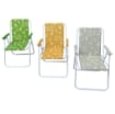 SEDIA RELAX DRINKS RICHIUDIBILE STRUTTURA IN METALLO E TESSUTO CON FANTASIA COLORAZIONE ASSORTITA 