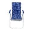 SEDIA RELAX DRINKS RICHIUDIBILE STRUTTURA IN METALLO E TESSUTO CON FANTASIA COLORAZIONE ASSORTITA 