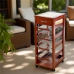 CARRELLO PORTAFRUTTA VESUVIO SALVASPAZIO 1 CASSETTO CILIEGIO 83 X 29 X 36 CM USATO 
