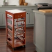 CARRELLO PORTAFRUTTA VESUVIO SALVASPAZIO 1 CASSETTO CILIEGIO 83 X 29 X 36 CM USATO 
