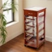 CARRELLO PORTAFRUTTA VESUVIO SALVASPAZIO 1 CASSETTO CILIEGIO 83 X 29 X 36 CM USATO 